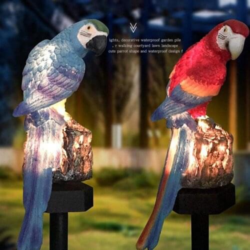 Solar LED Landscape Waterproof Stake Lawn Garden Flaming Owl Parrot Fairy Decoration Solar Night Light Home Outdoor Garden Light