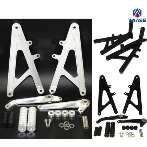 Waase Motorcycle CNC Aluminum Racing Rearset Rear Sets Footrests Foot Rest Pegs For HONDA RS GP 125 RS125 GP125 125GP