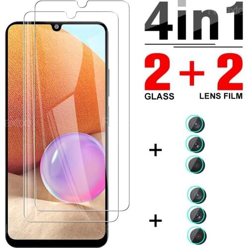 Full Cover Tempered Glass Protector For Samsung Galaxy A32 4G Camera Lens Protective Glass For Sansung Sumsung Samsong A 32 6.4"