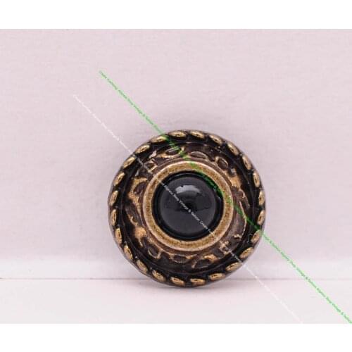 10Pcs 12mm Brass Flower Carved Rope Side DIY Leathercraft Belt Holster Accessories Luggage Bag Black Turquoise Concho Screwback