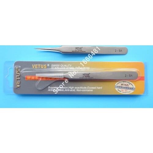 10 pcs Eyelash Extension Vetus Tweezers 2-SA for Lashes