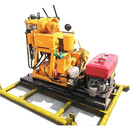 280m Deep Borehole Depth Pneumatic Well Drilling Rig Machine for Lithosphere Land with Hydraulic Function