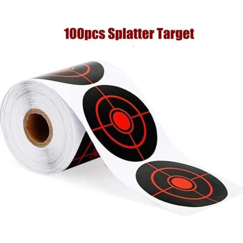 3inch 3" Shooting Splatter Target Shoot Practice Stickers Set 100Pcs/Roll for Paintball