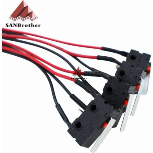 4PCS/lot 3D Printer Parts MINI KOSSEL Limit Switch Reprap Endstop 3 Feet 1 Meter Long DIY Limit Mechanical End Stop 3D Printer