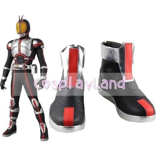 Kamen Rider Masked Rider Faiz Cosplay Boots Shoes Men Shoes Costume Customized Accessories Halloween Party Shoes