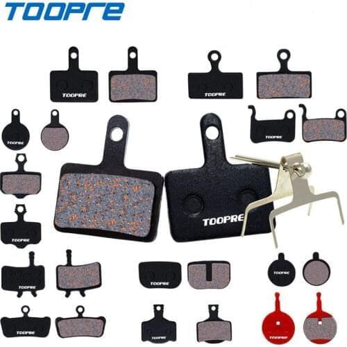 TOOPRE Mountain Bicycle Bike Disc Brake Pads Copper Fiber Semi Metal for Shimano M446 355 395 BB5 SRAM AVID HAYES Magura ZOON