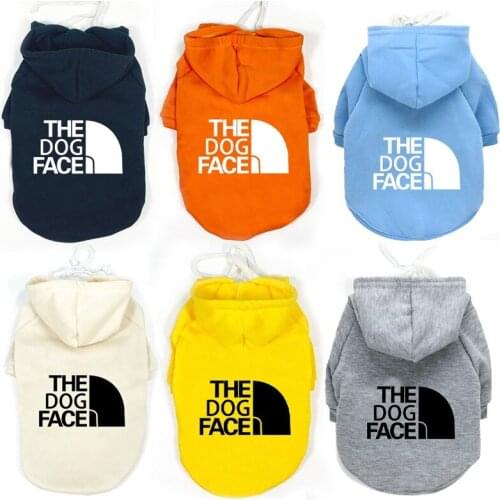 Letter Design Pet Dog Hoodies Cool Dogs Clothes For French Bulldog Dogs Pullover Sweatshirt Coats Small Medium Dogs Chihuahua