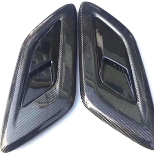 ROLLSROVER Carbon Fiber Front Bonnet Hood Air Molding Vents For Range Rover Sport 2018-2019 Car Styling Pair of 2PCS