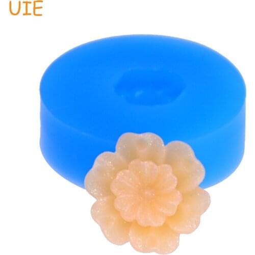 HYL157U 11mm Mini Flower Silicone Mold - Cupcake Topper, Fondant, Baking Tools, Clay, Resin, Jewelry, Candy, Gum Paste, Wax