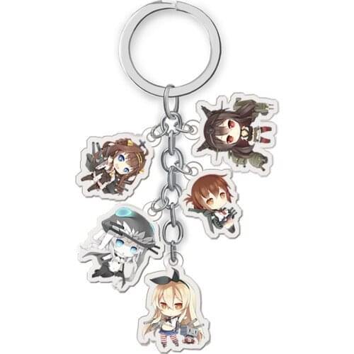 Kantai Collection Kan Colle Shimakaze PVC Pendant Figure Key Chain Keyring