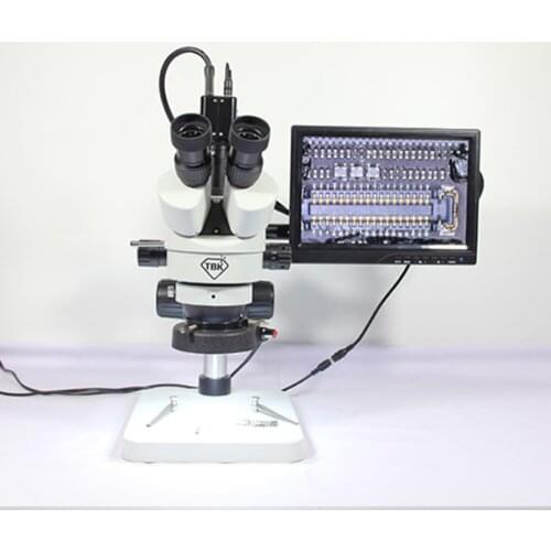 Mobile phone repair binocular trinocular microscope continuous zoom electronic clock can be connected to a computer