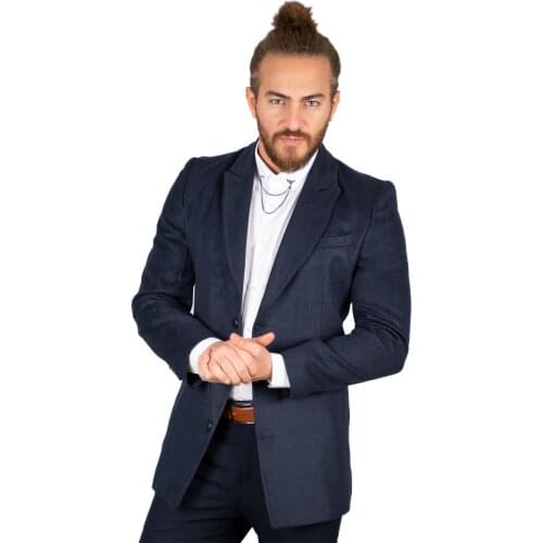 DeepSEA Slim Lapel Double Breasted Slim Fit Coat 2001889