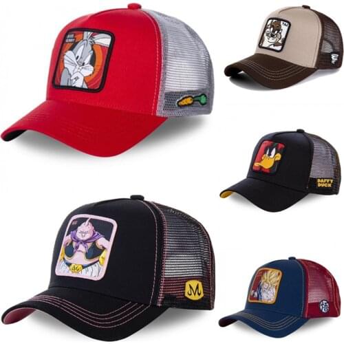 New Brand 62 Styles Anime Cartoon BUNNY Snapback Cap Cotton Baseball Cap Men Women Hip Hop Dad Mesh Hat Trucker Dropshipping