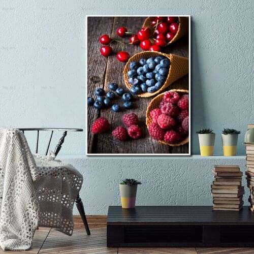 RELIABLI ART Kitchen Food Posters And Prints Canvas Paintings Wall Art Fruit Pictures For Living Room Decoration No Frame