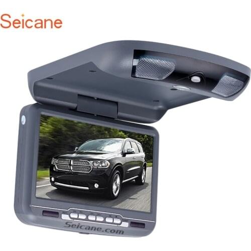 Seicane Roof Mount 9 " TFT DVD Player with FM USB SD Games Support the newest 32 Bit+8 Bit games wirelessgame controller Car Kit