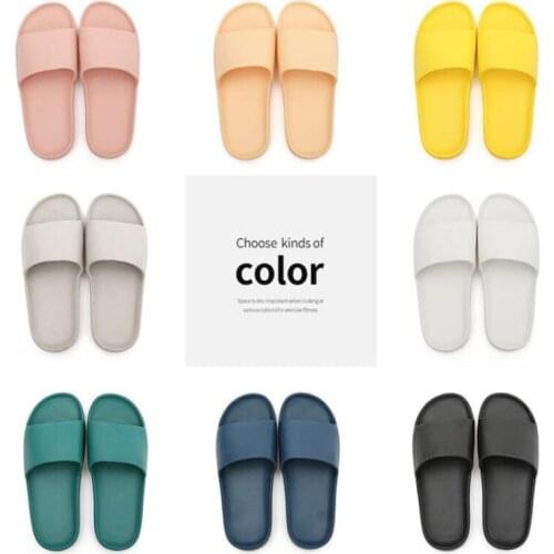 Fashion Slippers Thick Platform Female Bathroom Shoes Summer Women Eva Soft Sole Home Slippers Non-slip Men Slides Lady Sandals