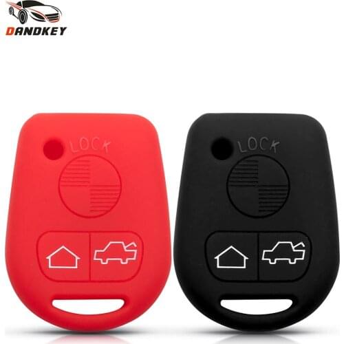 Dandkey Silicone Remote Car Key Cover Case Fob Protect For BMW E31 E32 E34 E36 E38 E39 E46 Z3 Z4 3 Buttons Car Accessories