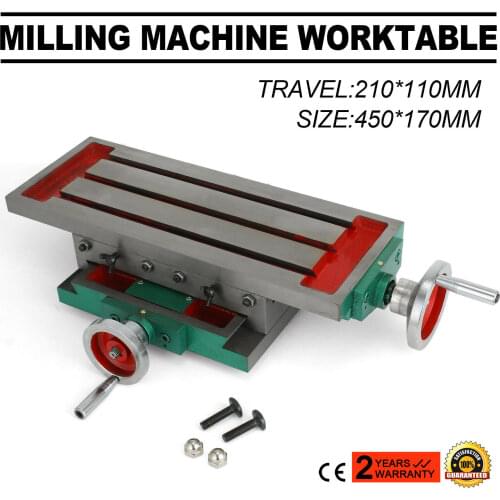 17.7 X 6.7 Inch Milling Machine Work Table Slide Milling Table Working Cross Table Machine for All Drill Stands