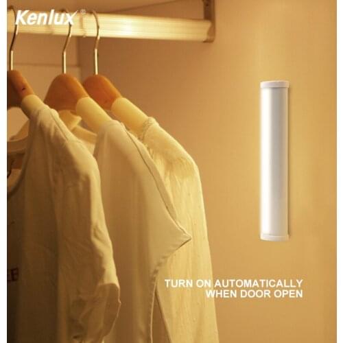 LED Under Cabinet Lights 10 LEDs Motion Sensor Lamp Rechargeable Night Light for Wardrobe Closet Kitchen Bedroom Stair Lighting