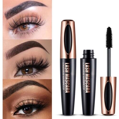 4D Silk Fiber Lash Mascara Waterproof Mascara Thick Lengthening Eye Lashes Extension Cosmetic Tool Maquiagem Maquillaje Rimel