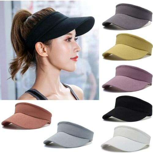 Unisex Summer Outdoor Sport Empty Top Baseball Cap Large Wide Brim Quick Drying Running Solid Color Peaked Visor Sun Hat