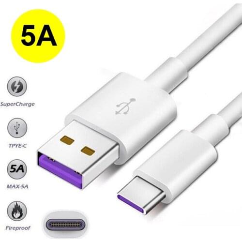 URVNS USB Type C Cable Huawei 5A USB Super-fast Charging Data Cable for Samsung Galaxy S10 / S9 / S8 / Note 8, LG V20 / G5 / G6