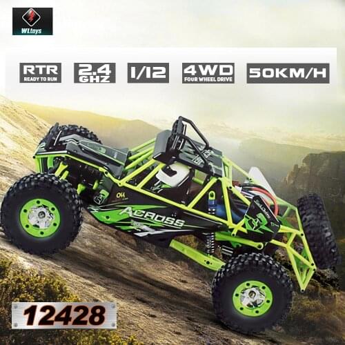Wltoys 12428 RC Car 50km/h High Speed 1/12 2.4G 4WD Off Road Remote Control Car RC Rock Crawler RC Truck Toys For Kids adults