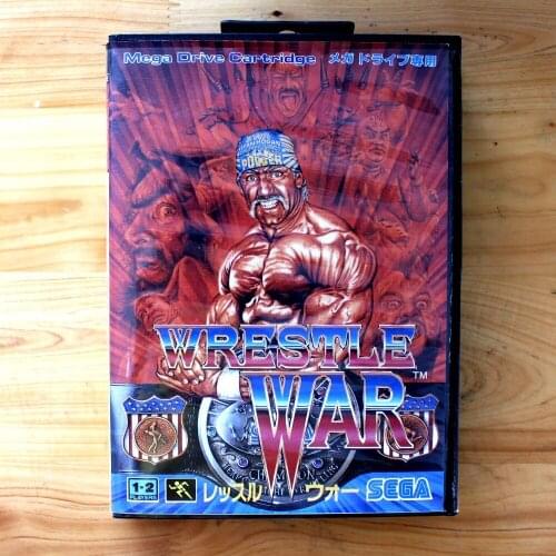 Wrestle War 16 Bit SEGA MD Game Card With Retail Box For Sega Mega Drive For Genesis
