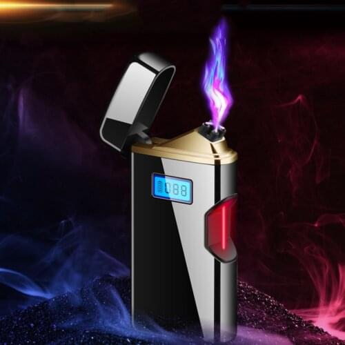 Double Arc Lighter Plasma Electroic Isqueiros Diferentes Encendedor Usb Windproof and Fmaleless Rechargeable Tempete Isqueiro