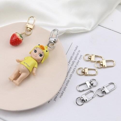 10pcs Metal Key Chain Lobster Clasp Snap Hook Key Chain For Diy Jewelry Pendant Outdoor Backpack Bag Parts Fashion Bag Buckle