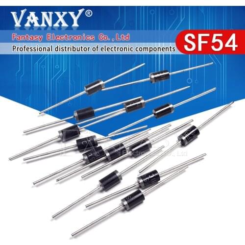 20PCS SF54 Diode 5A 200V DO-201AD