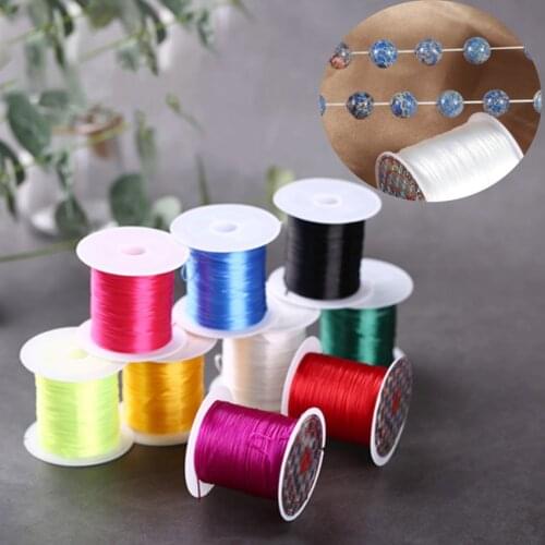 393inch/Roll Strong Elastic Crystal Beading Cord 1mm Bracelets Stretch Thread String Necklace DIY Jewelry Making Cords Line