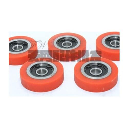 The tracking wheel 40*8*10PU wheel profiling wheel block rubber sealing machine head round edge machine woodworking accessories