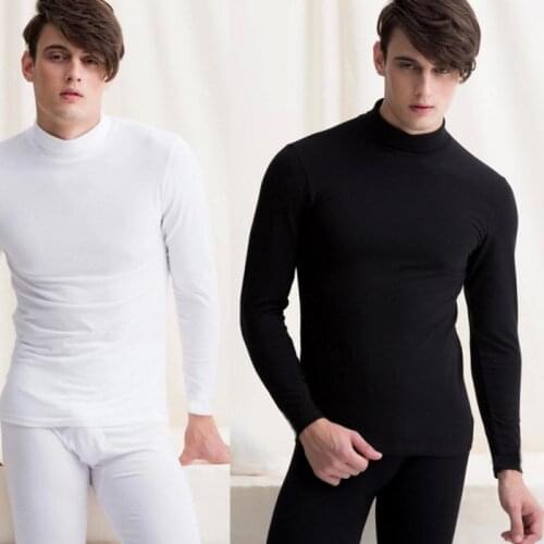 Cycling Base Layers Cycling Equipment 2pcs/set Winter Men Warm Thermal Underwear Tops Bottom Long Johns Pants Suit Set