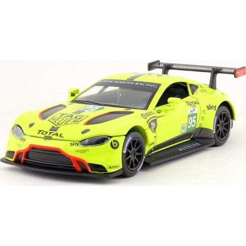 Free Shipping/Diecast Toy Model/1:32/Aston Martin Vantage GTE Le Mans Racing Car/Pull Back/Sound & Light/Educational Collection