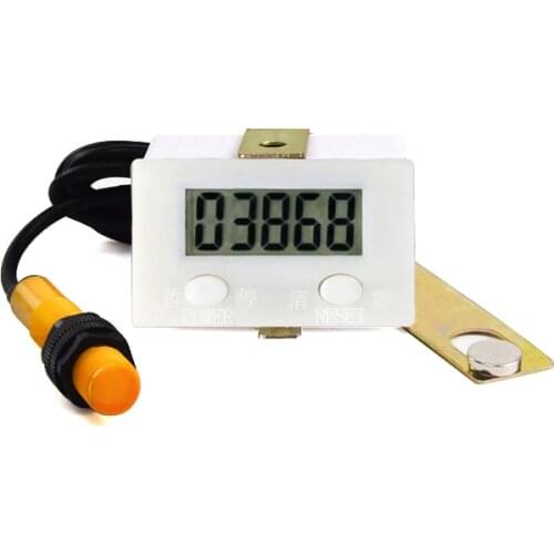 DIGITEN 5 Digit Counter Meter LCD Digital Counter 0-99999 Plus UP Gauge with Proximity Switch Sensor with Magnetic