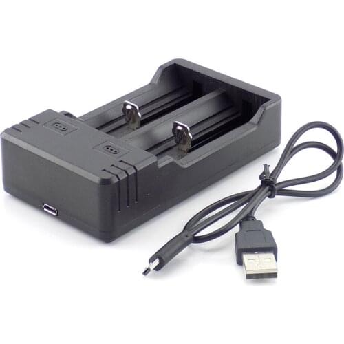 DC 5v 3.5mm 1 port Dual Mirco USB Power charging port Cable with 18650 battery Charger line adapter plug for flashlight torch