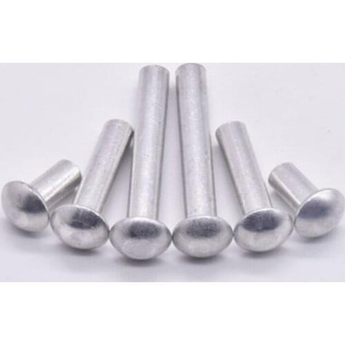 GB867 M2-M6 Aluminum Solid Round Head Rivet Alloy Self-plugging Rivet B067