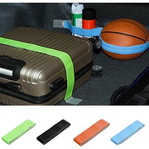 Car Trunk Storage Oraganizer Hook and Loop Strong Adhesion Fixed Straps Solid Color Baggage Debris Anti-drop Magic Stickers Band