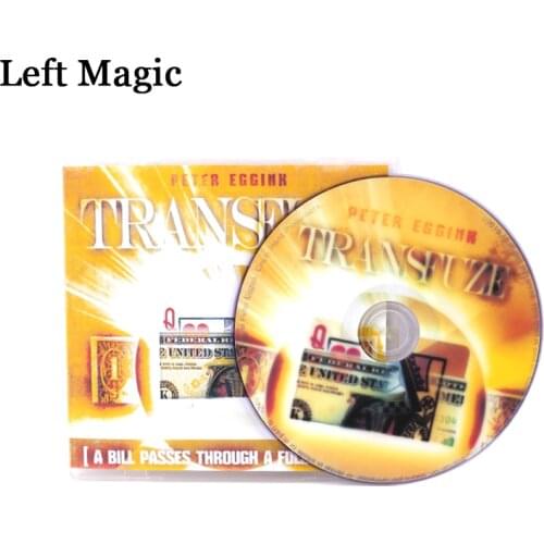TRANSFUZE By Peter Eggink ( DVD And Gimmick )Magic Tricks Close-Up Stage Parlor Street Card Bill Magic Tricks Illusions Mentalis