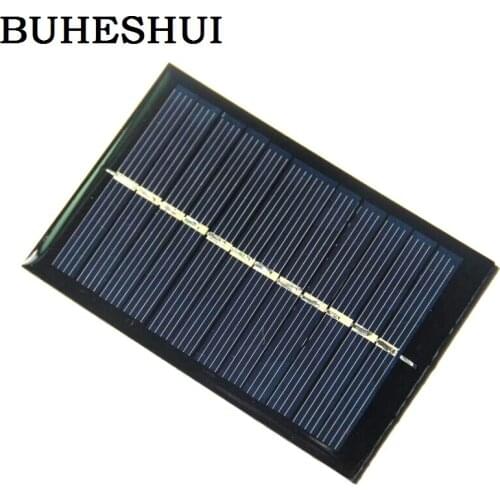 BUHESHUI 0.6W 6V 100mA Solar Panels Mini Solar Cell 90x30MM For Small Power Appliances Study 2pcs/lot 60*90*3 MM Free shipping