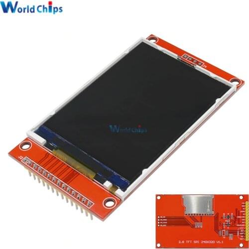 2.8" 240x320 SPI TFT LCD Serial Port Module With PCB Adapter Micro SD ILI9341 5V/3.3V 2.8 inch LED Display For 5110 Interface