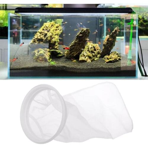 Nylon Mesh Filter Sock Bag Aquarium Marine Sump Fish Tank 200 Micron Replacement Bag C6UE