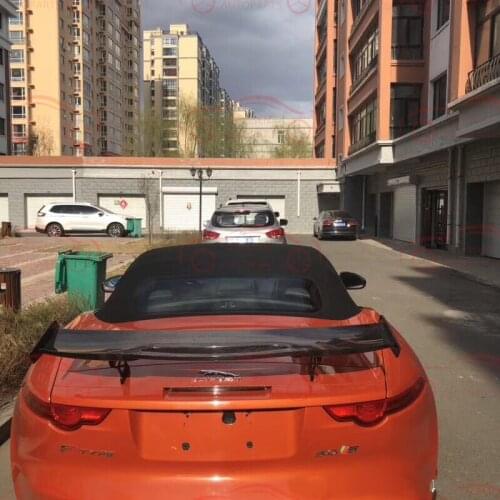 Suitable for Jaguar ftype carbon fiber tail fin spoiler f-type fixed wind wing body kit auto parts