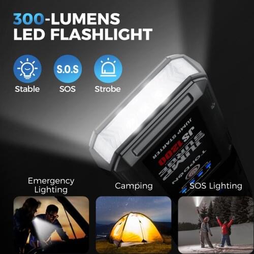 TOPDON 20800mAh Car Jump Starter V2000Pro 12V 2000A Starting Device Car Battery Starter Charger Booster Launcher Auto Battery