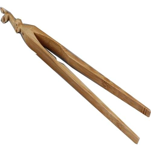 Hand made bamboo tea holder washing cup holder tea holder bamboo tweezers tea cup holder Ruyi ChaGa