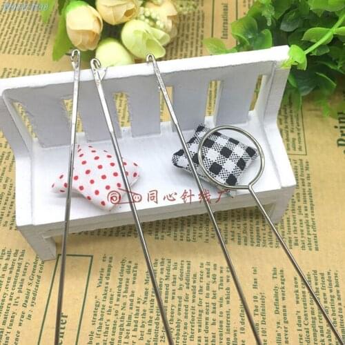 Handmade Sewing Tools Durable Metal Sewing Loop Turner Hook With Latch For Turning Fabric Tubes Straps Belts Strips