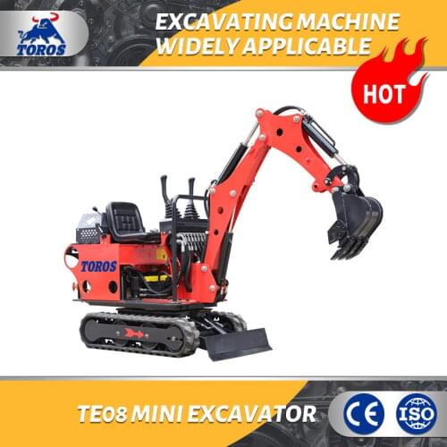 TE-08 Newest Mini Excavator Cheap Price Crawler Excavator 1 Ton Micro Digger for Garden Digging