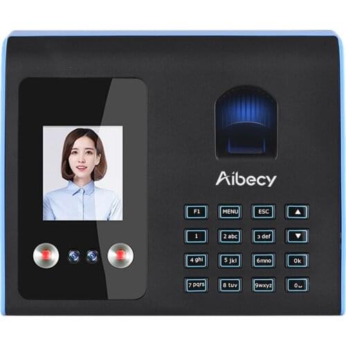 Aibecy Intelligent Attendance Machine Face Fingerprint Password Recognition Mix Biometric Clock for office factory Employees