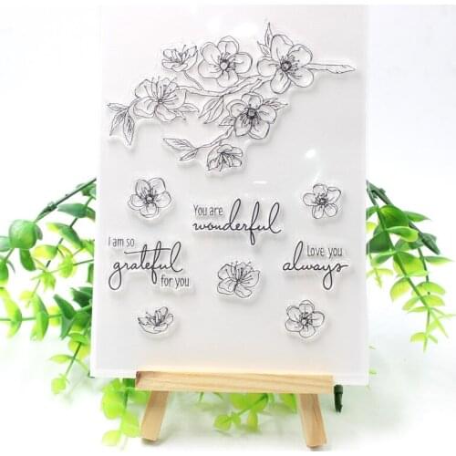 Always Love You Transparent Clear Silicone Stamps for DIY Scrapbooking/Card Making/Kids Christmas Fun Decoration Supplies